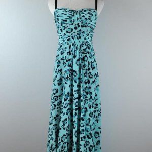 Nanette Lepore Silk Cheetah Maxi Dress
